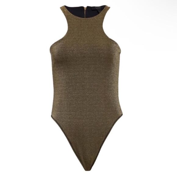 All Saints NWT Norma Bodysuit in Gold
Sparkle Size 10 - Picture 7 of 16